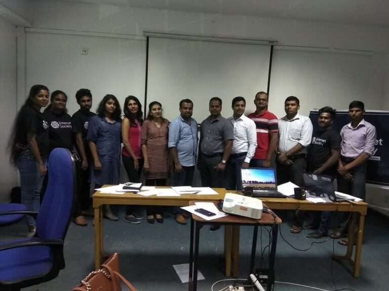 Internet Society Sri Lanka team